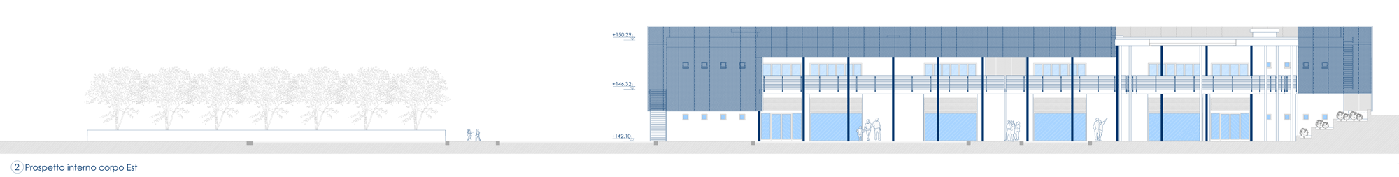 Centro Polifunzionale – Quartiere San Valentino prospetto est def