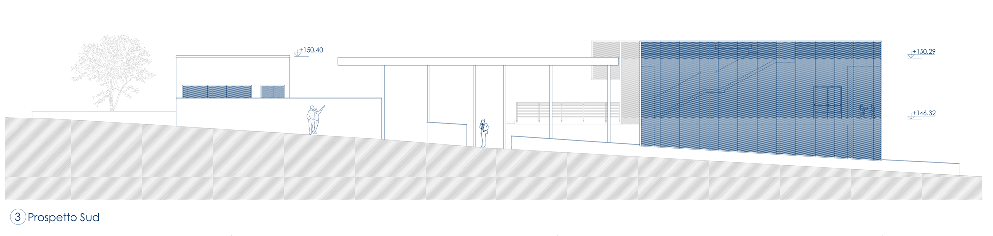 Centro Polifunzionale – Quartiere San Valentino prospetto sud